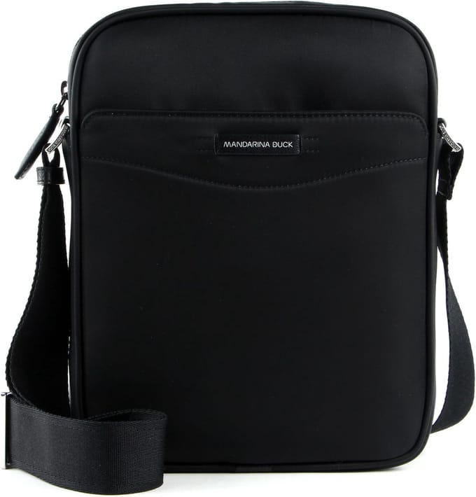 MANDARINA DUCK Schoudertas Eco Times Reporter Black Zwart