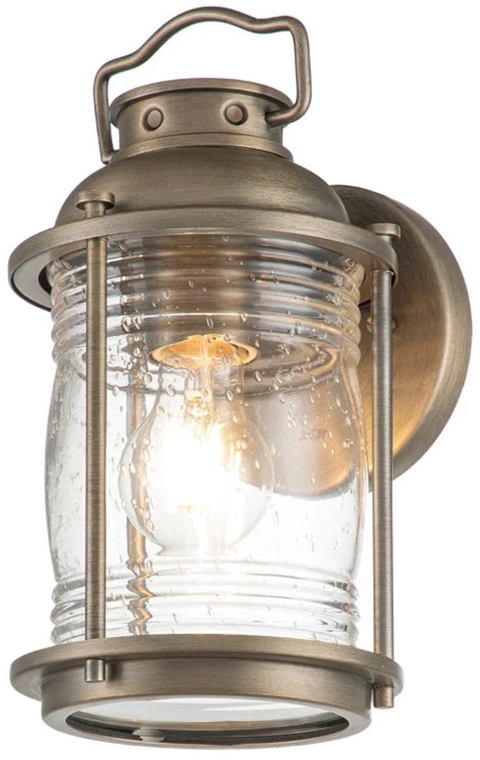 Kichler LED Wand Buitenlamp Ashland Bay | 1X E27 Max 60W | IP44 | Dimbaar | Burnished Bronze