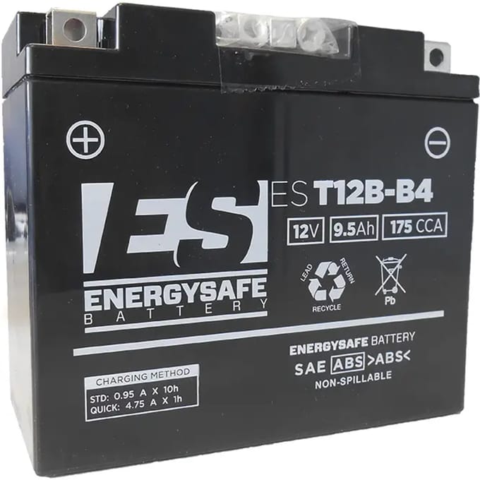Motorfiets accu Energy Safe EST12B-4 ( Equivalent EST12BB4)