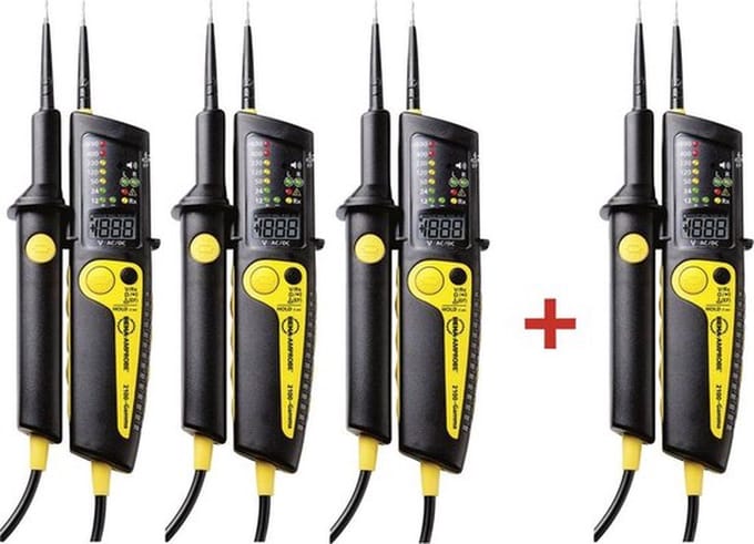Beha Amprobe 2100-GAMMA+ BUNDLE Tweepolige spanningstester CAT III 1000 V, CAT IV 600 V Akoestisch, LCD, LED, Vibratie