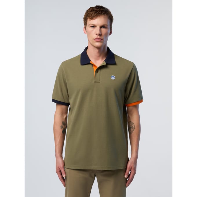 North Sails Polo overhemd Met contrasterende boorden