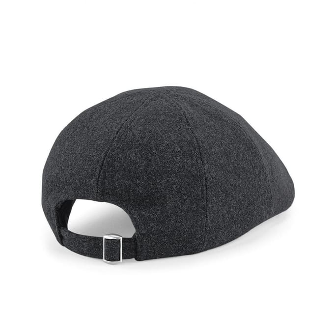 Beechfield Unisex Volwassenen Melton Wool Ivy Cap (Houtskool mergel)