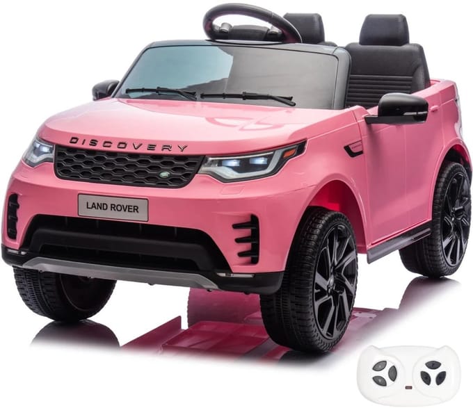 Land Rover Discovery - Elektrische Kinderauto 12V - 1 tot 6 jaar - Roze