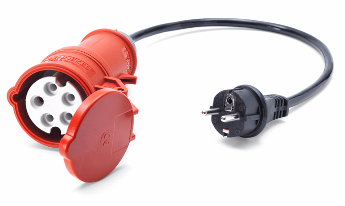 Husqvarnapower verloop 3fase ->1 fase