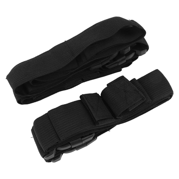2 Pièces 7 Canne à Pêche Support de Rangement Voiture Longueur Réglable Véhicule Support de Canne à Pêche Sangle Canne à Pêche black