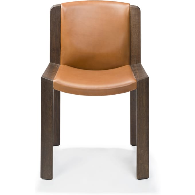 Karakter Chair 300 Eetkamerstoel - gerookt eiken/elegant leder notenhout