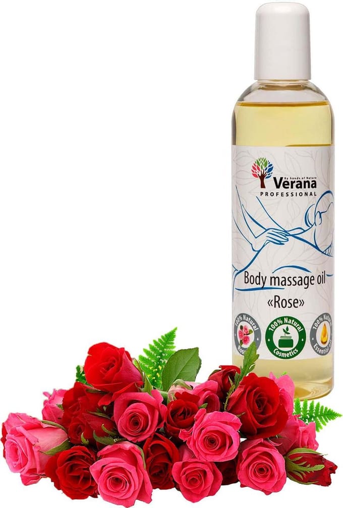 Verana Natuurlijke Massageolie Rozen 250ML