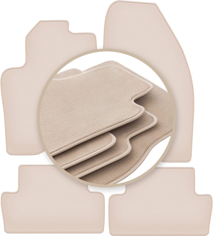 PREMIUM beige matten voor: Volvo S60 I liftback 2000-2009