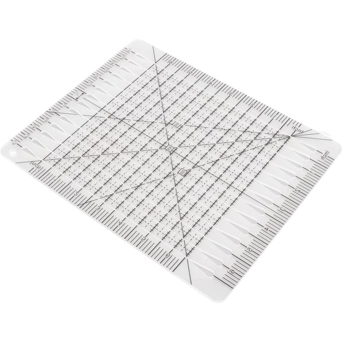 Quiltliniaal Transparant Acryl Nauwkeurige Schaal Zwarte Rasterlijn Multifunctionele Snijliniaal voor white