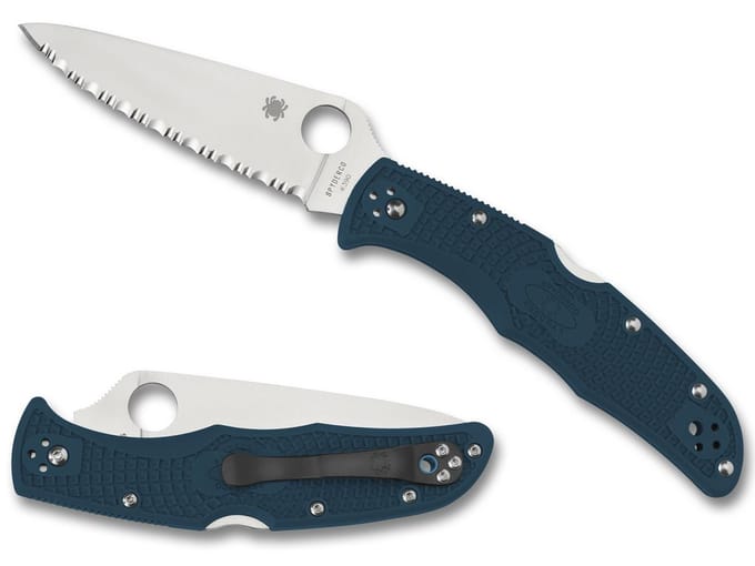 Spyderco endura 4 lightweight blue k390