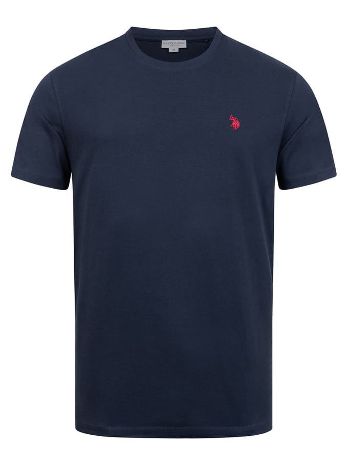 U.S. Polo Assn. heren basic T-shirt van 100% katoen