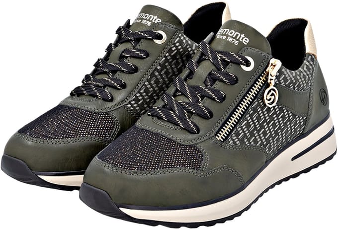 Gloria-sneakers met veters en rits