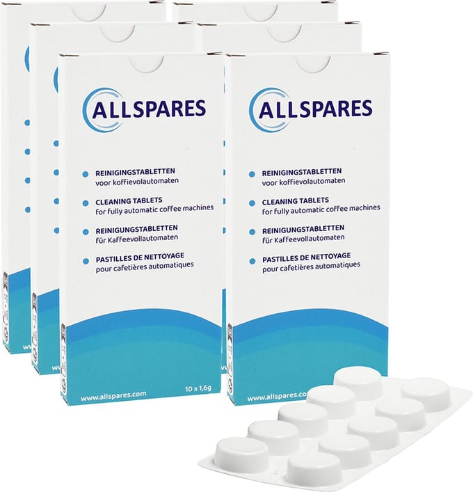 AllSpares Universele Reinigingstabletten (6x10)