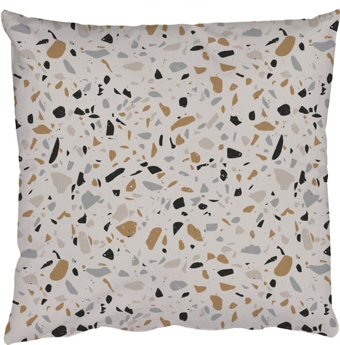 Sierkussens - Kussentjes Woonkamer - 45x45 cm - Terrazzo - Patroon - Staal