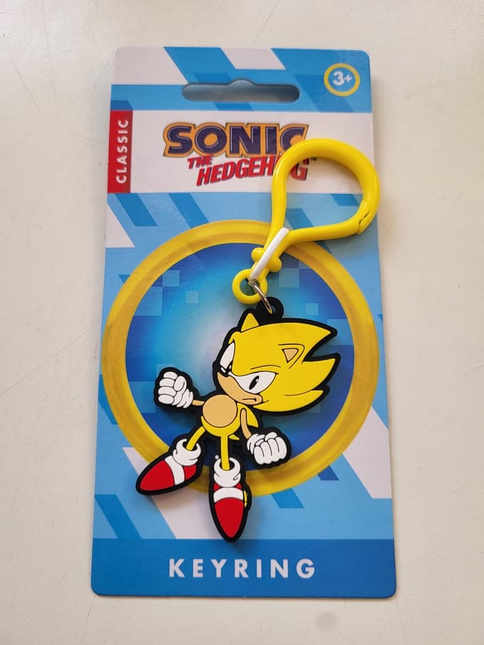 Sleutelhanger Sonic the Hedgehog classic GEEL