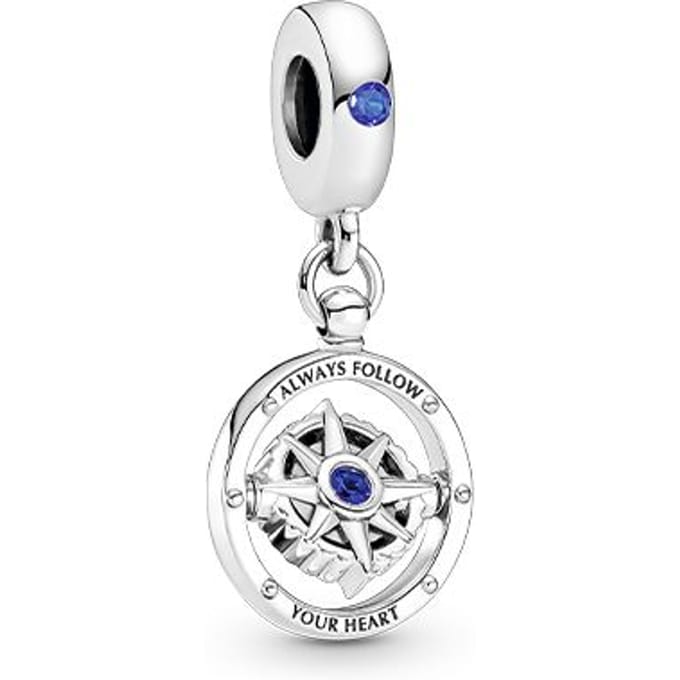 Pandora Horoscoop Kompas Hanger Dames Sieraden Zilver 790099C01 Silver,F white
