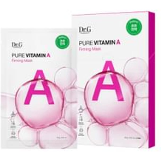 Masque en tissu Dr.G Vitamine A Pure Raffermissant Élasticité Lissant 23g x 5 Feuilles white