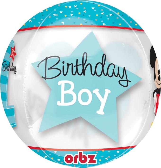 Ronde Mickey™ aluminium ballon - Feestdecoratievoorwerp