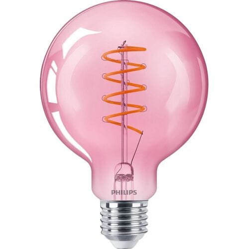Philips - led-lamp D G93 4,5 W - 25 W E27 roze vlam