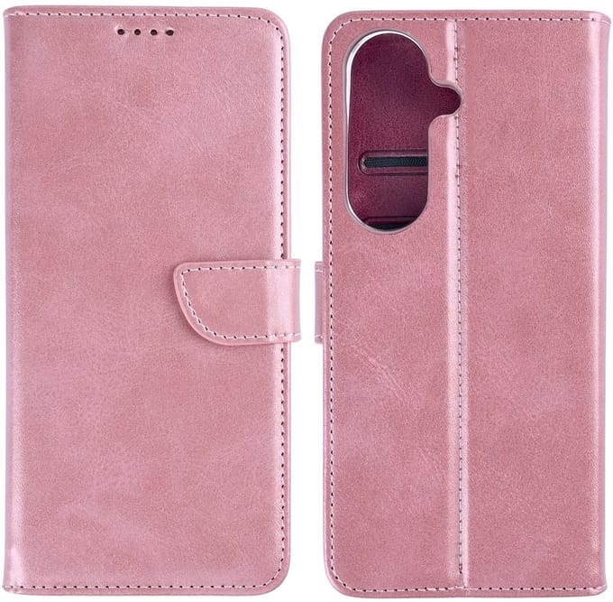 Rixus Bookcase For Samsung Galaxy S26 Pink