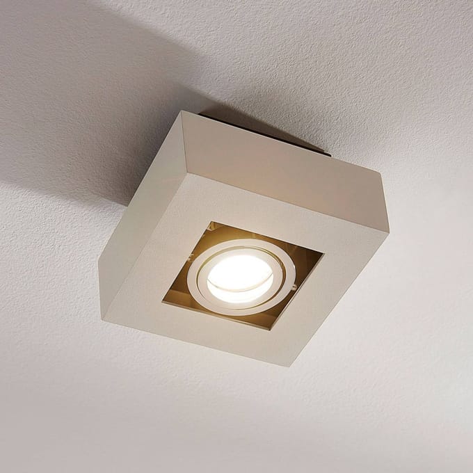 Arcchio - buitenspot - 1licht - Aluminium - H: 8.5 cm - GU10 - wit