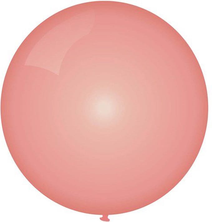 Topballon metallic rosé goud 6 stuks - 91 cm