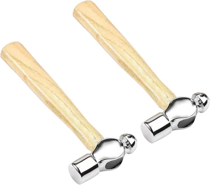 Set van 2 Mini Hamer van 15 cm voor Sieradenmaken, DIY Handwerk en Creatieve Projecten