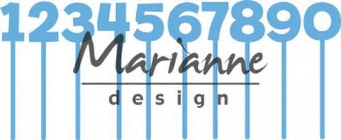 Marianne Design Creatables snij en embosstencil - Nummers pinnen
