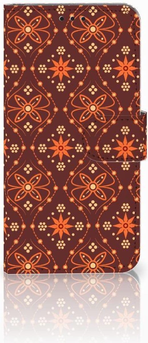 Huawei P30 Lite (2020) Telefoon Hoesje Batik Brown