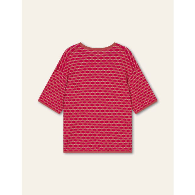 Oilily Kayla Gebreide Top- maatM Spiced Coral