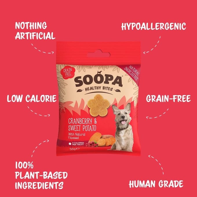 Soopa Healthy Bites Cranberry & Sweet Potato