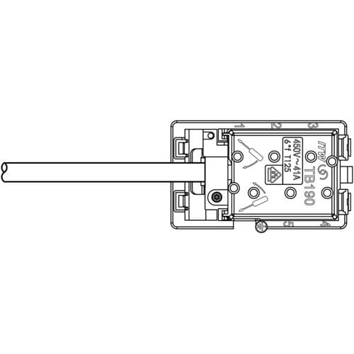AEG aansluitdoos, met, kabel, 4x2,5mm2, 5pol 8086610071