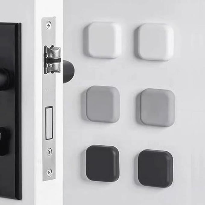 Siliconen Deurstoppers voor Wandbescherming - 6 Stuks - Zelfklevende Geluiddemper