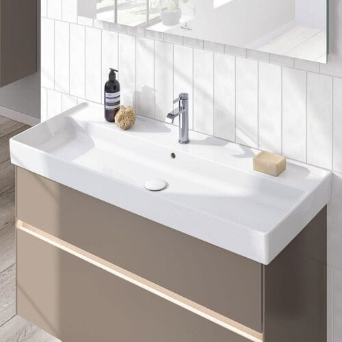 Villeroy & Boch Collaro cabinet washbasin 100 cm with overflow, 1 tap hole 4A33A501