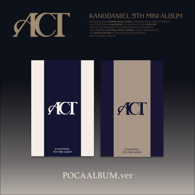 KANGDANIEL - ACT POCA ALBUM (A ZIEN., B ZIEN.) Random ver. gray