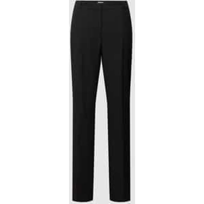 Straight fit broek met persplooien