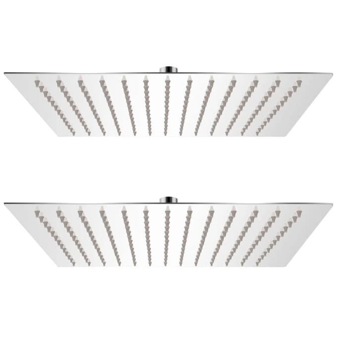 vidaXL - Regendouchekop - 2 - st - 30x30 - cm - roestvrij - staal