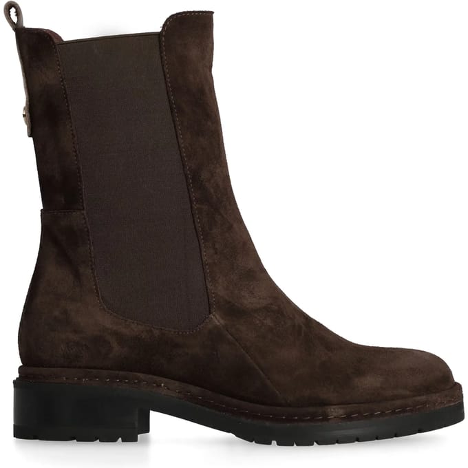 Fred De La Bretoniere - FLINT YAEL Ankle Boot Suede Dark Brown - Maat 41