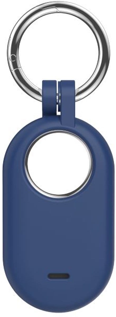 Sleutelhanger geschikt voor Samsung SmartTag 2 - Siliconen - Blauw - CHPN