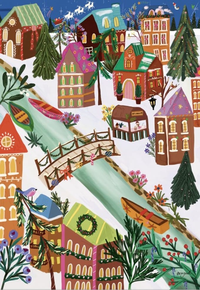 Pieces & Peace puzzel Ginger Bread Village 1000 stukjes puzzel.