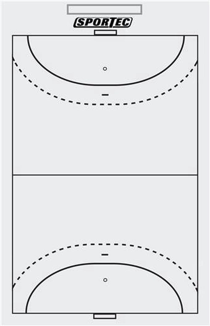 Sportec coachbord Handbal 40x24 cm (whiteboard)