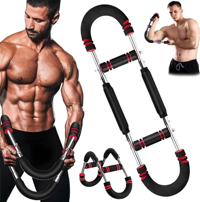 Verstelbare armtrainer en borstexpander voor spieropbouw, krachttraining en fitness