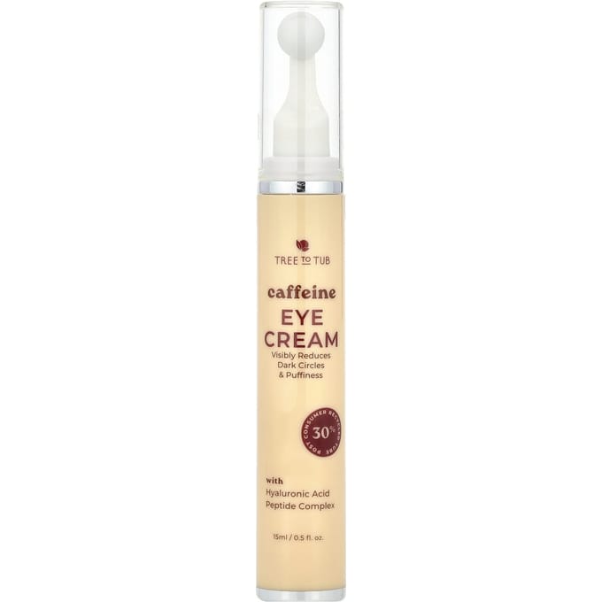 Tree To Tub, Cafeïnehoudende Oogcrème, 0,5 fl oz (15 ml) white