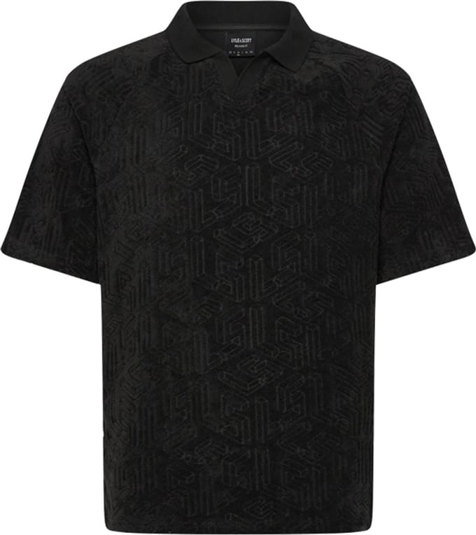 Lyle & Scott Emblem Towelling Polo Shirt