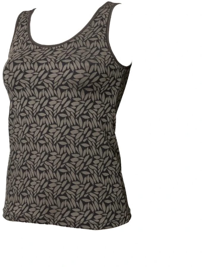 Avet dames hemd microvezel - brede bandjes - Jacquard - maat M - grijs