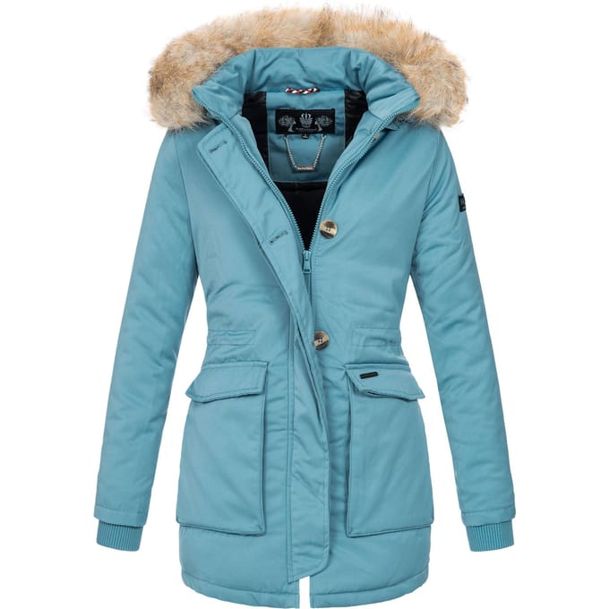 Navahoo Dames Winterjas Schneeengel – Warm, Waterafstotend & Met Afneembare Bontkraag