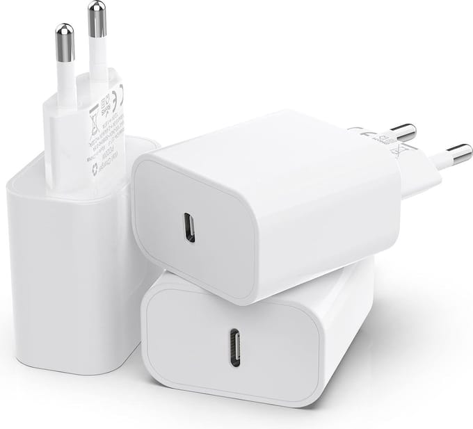 20w usb C Power Adapter - 3 stuks - Snellader - Usb Lader - Usb C Stekker - Fast Charger - Oplaadstekker / usb Blokje / usb C Oplader