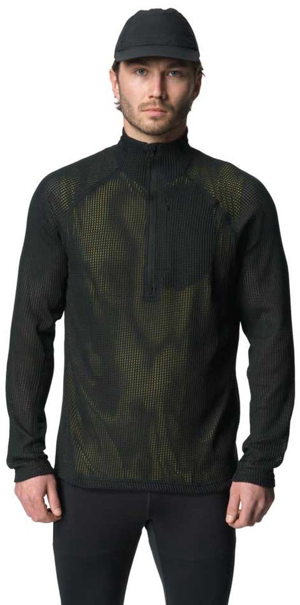 Houdini Pace Flow Sweatshirt Met Halve Rits Zwart S Man