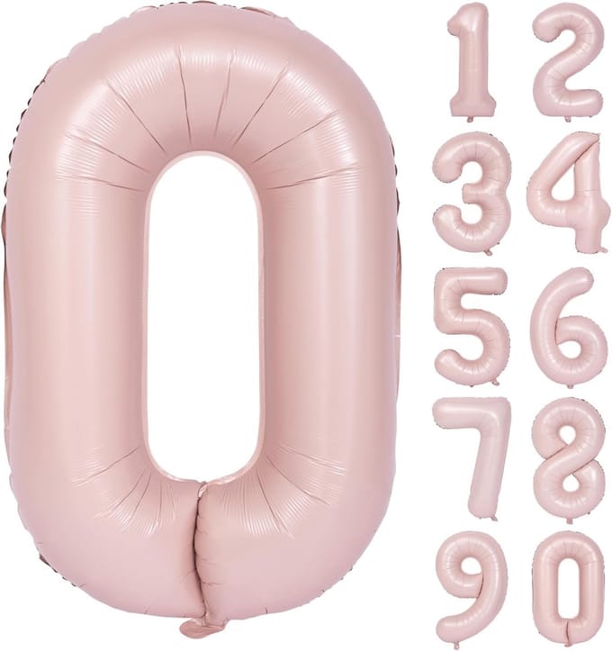 Oversized Folieballon Cijfer 0 Roze - 101 cm - Helium & Lucht Geschikt