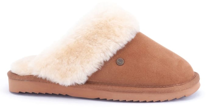 Warmbat  Meisjes Sloffen - Cognac